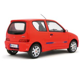 Fiat Seicento Sporting Abarth 1998 Rosso Laudoracing 1:18 Resinemodell (Türen, Motorhaube... nicht zu öffnen!)